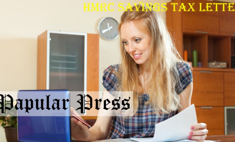 HMRC Savings Tax Letter